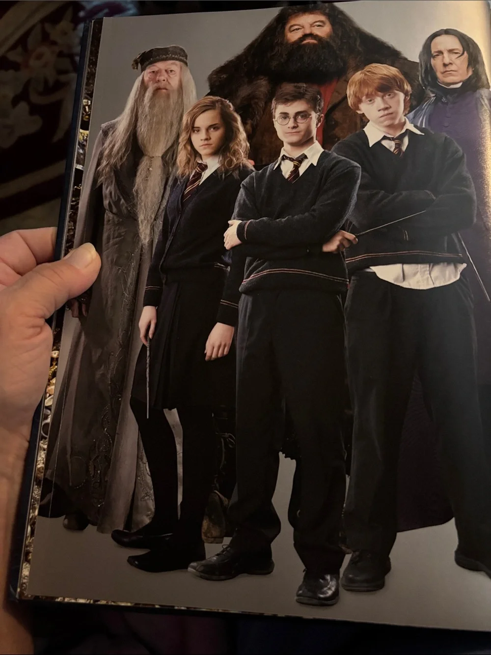 Harry Potter Page to Screen Hardcover Journal - Navy Blue & Gold “Page to Screen